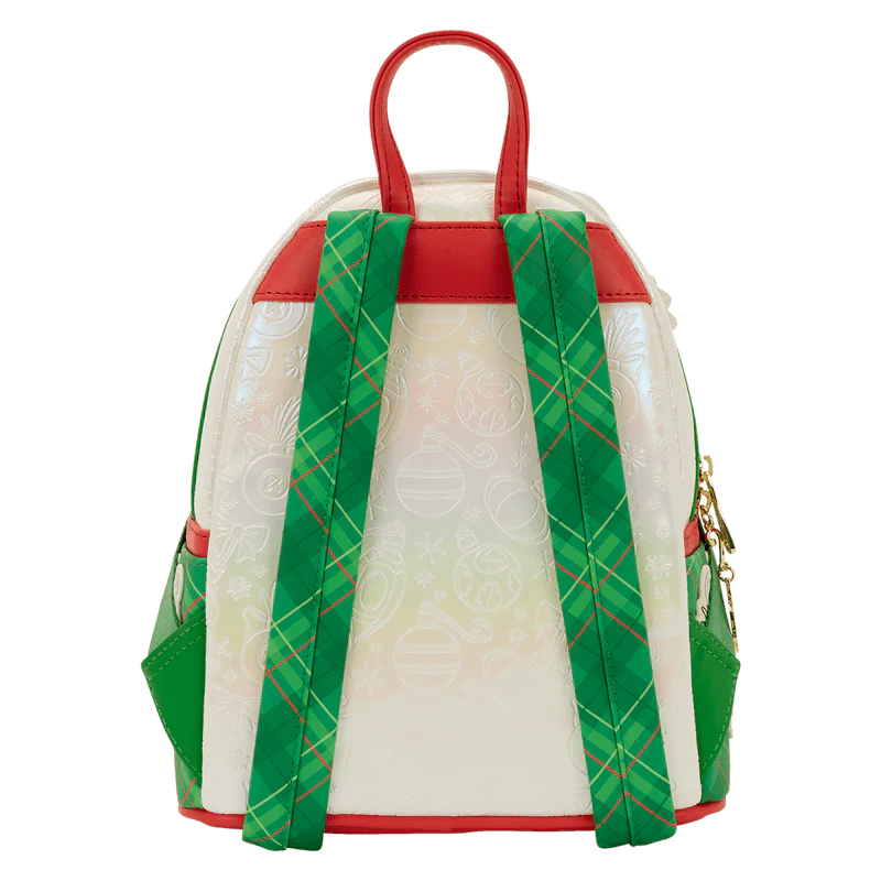 Loungefly Stitch & Scrump Iridescent Holiday Ornament Mini Backpack - Image 6