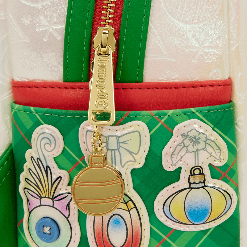 Loungefly Stitch & Scrump Iridescent Holiday Ornament Mini Backpack - Image 7