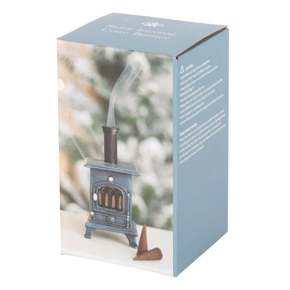 Stove Shaped Incense Cone Burner - Image 4