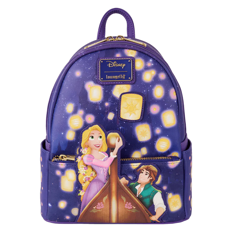 Loungefly Tangled Rapunzel & Flynn Rider Lantern Light-Up Mini Backpack