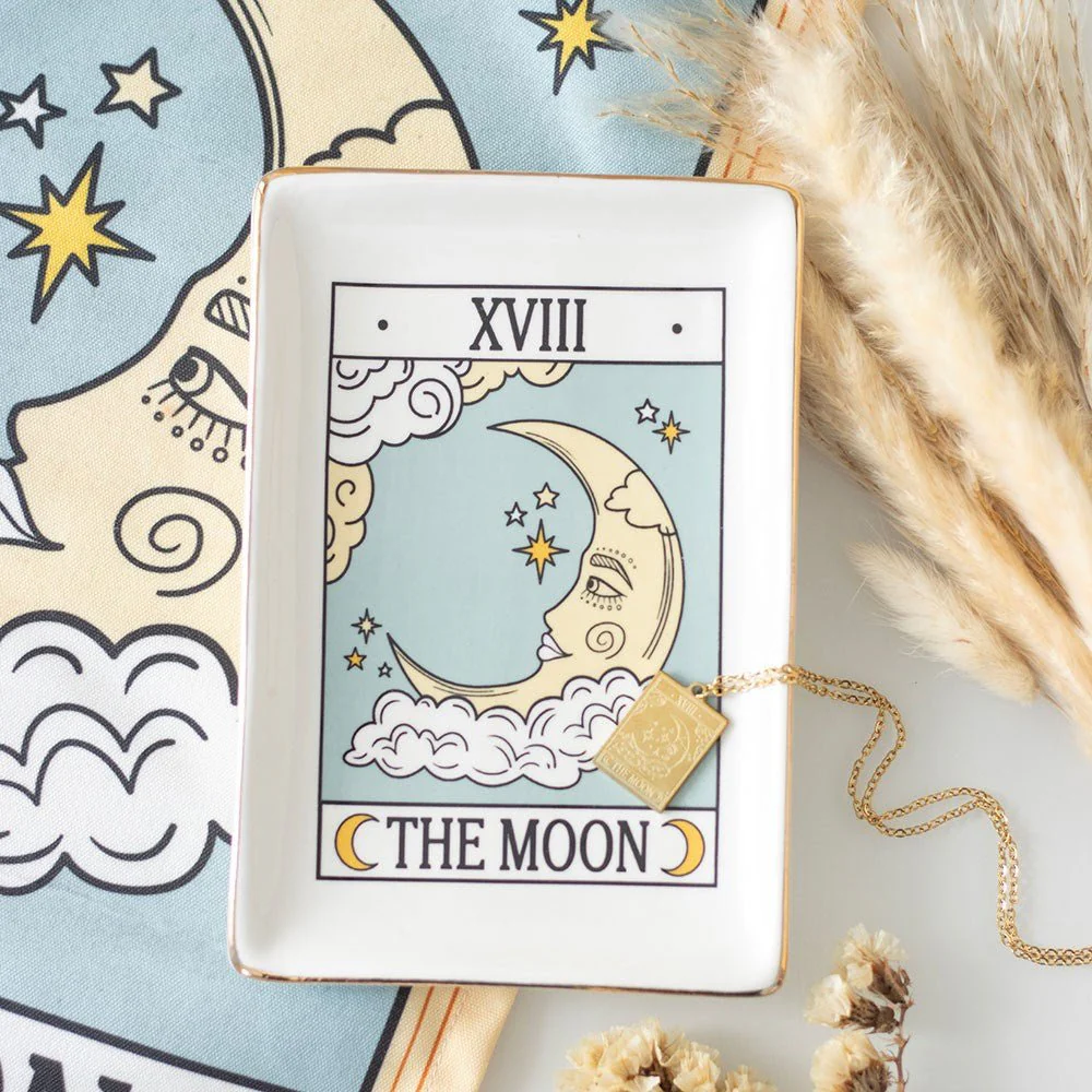 Tarot âThe Moonâ Trinket Dish | Mystical Homeware Gift - Image 4