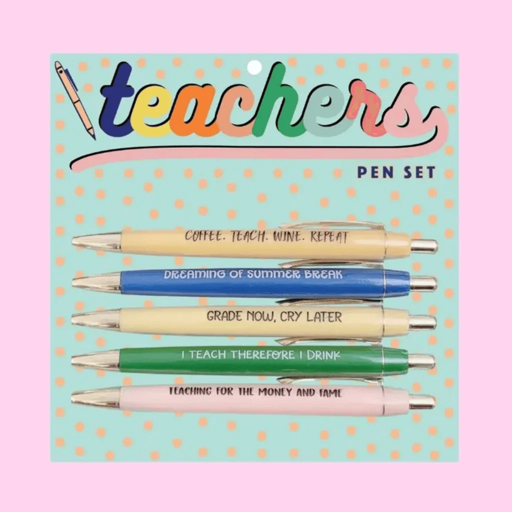 Teachers Pen Set – Funny Ballpoint Pens