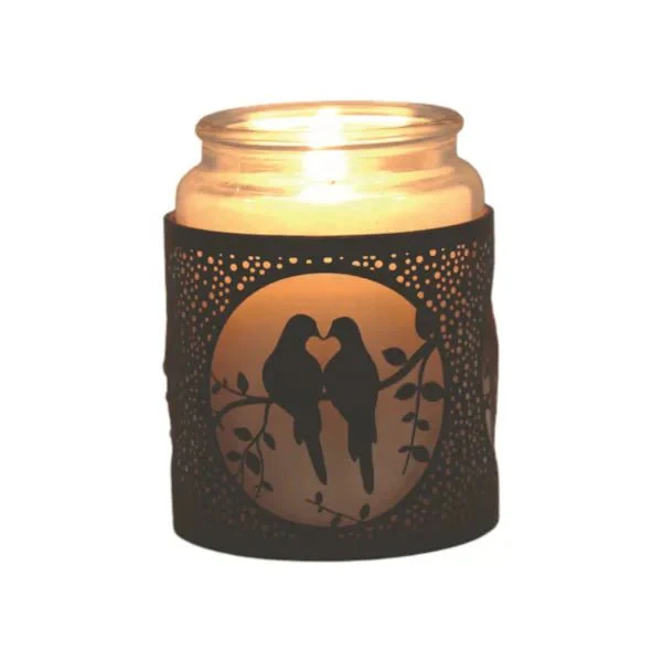 Lovebirds Silhouette Wax Melt Burner β Romantic Cutout Design - Image 4