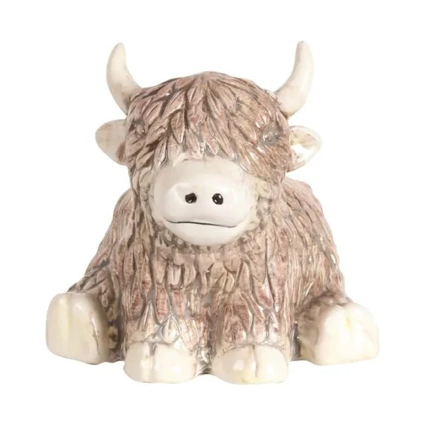 Highland Cow Sitting Wax Melt Burner - Image 2