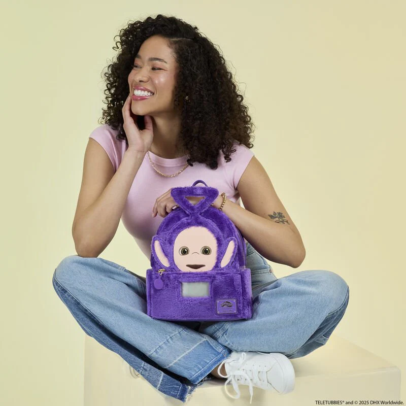 Loungefly Teletubbies Tinky-Winky Plush Cosplay Light-Up Mini Backpack - Image 7