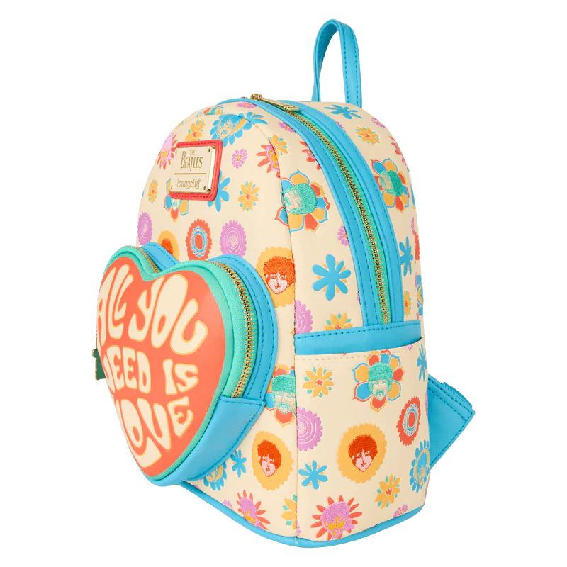 Loungefly The Beatles All You Need Is Love Mini Backpack - Image 2