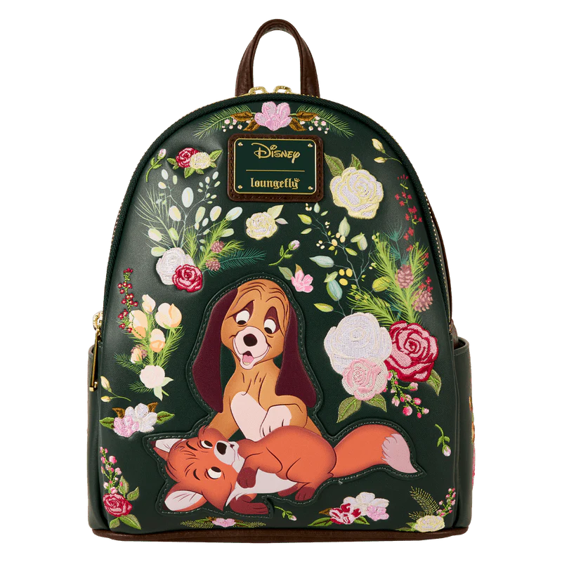 Loungefly The Fox and the Hound Forest Floral Mini Backpack