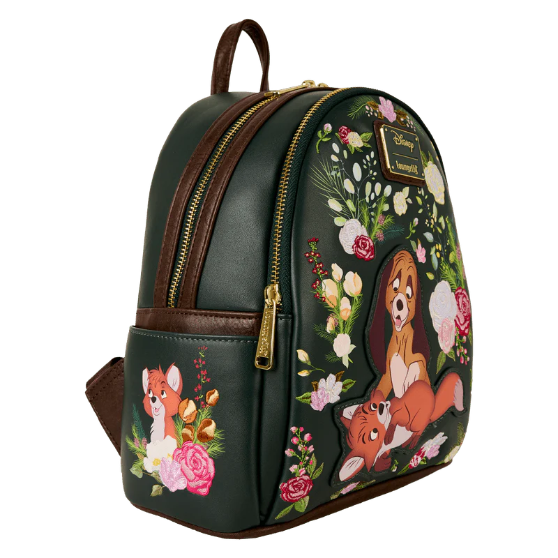 Loungefly The Fox and the Hound Forest Floral Mini Backpack - Image 3