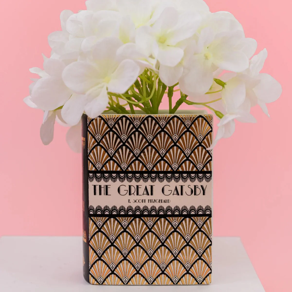 The Great Gatsby Ceramic Book Vase – Art Deco Vase - Image 5