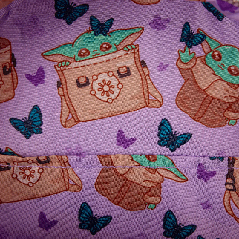 Loungefly The Mandalorian Grogu Butterfly Mini Backpack - Image 6