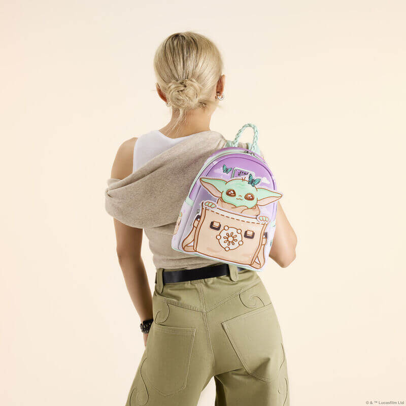 Loungefly The Mandalorian Grogu Butterfly Mini Backpack - Image 7