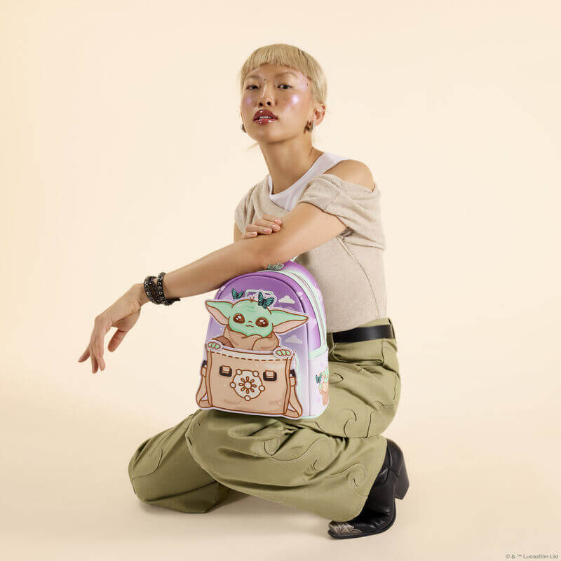 Loungefly The Mandalorian Grogu Butterfly Mini Backpack - Image 8