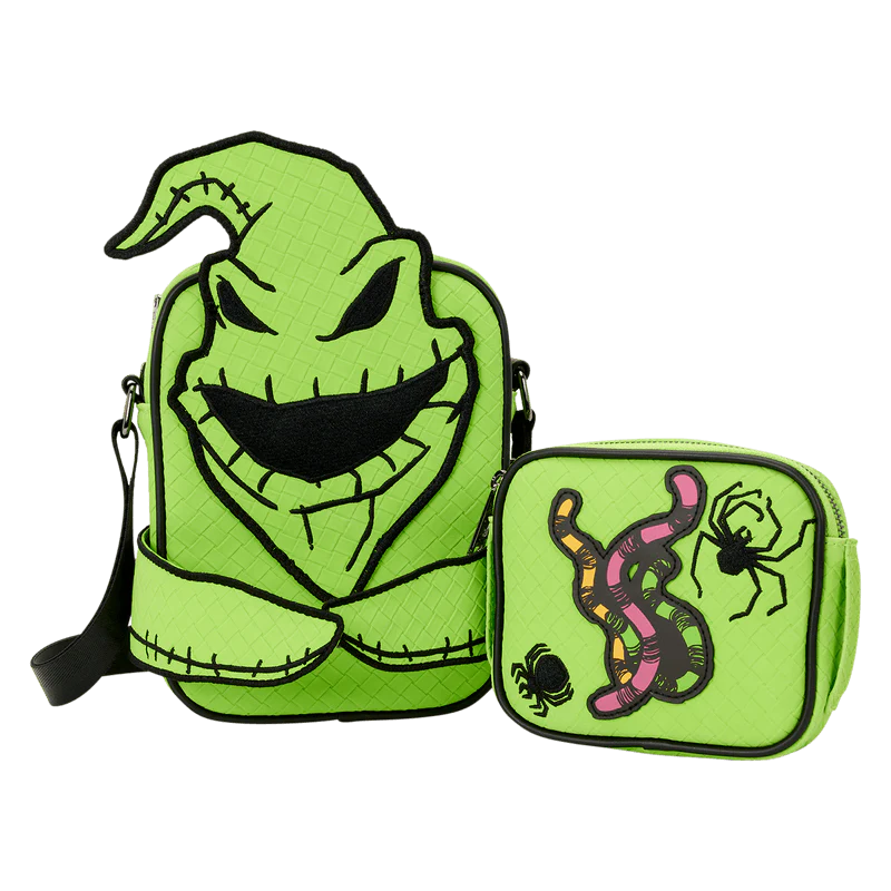 Loungefly The Nightmare Before Christmas Oogie Boogie Glow Crossbuddies Cosplay Crossbody Bag with Coin Bag - Image 5