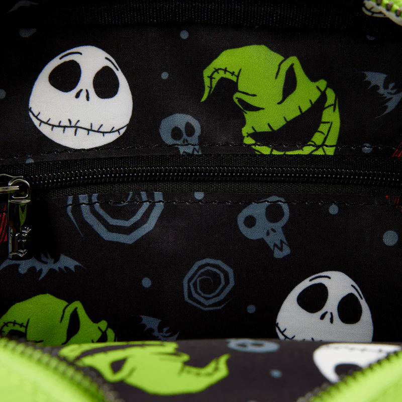 Loungefly The Nightmare Before Christmas Oogie Boogie Glow Crossbuddies Cosplay Crossbody Bag with Coin Bag - Image 8