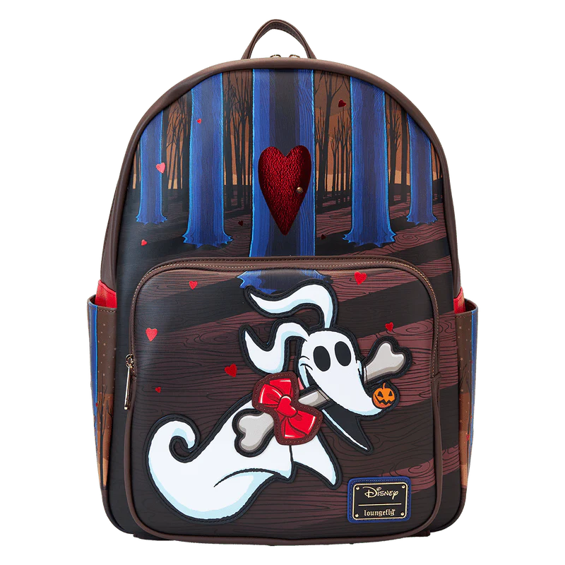 Loungefly The Nightmare Before Christmas Zero Holiday Doors Full-Size Backpack