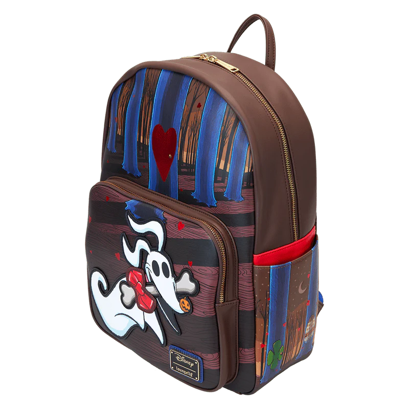 Loungefly The Nightmare Before Christmas Zero Holiday Doors Full-Size Backpack - Image 3
