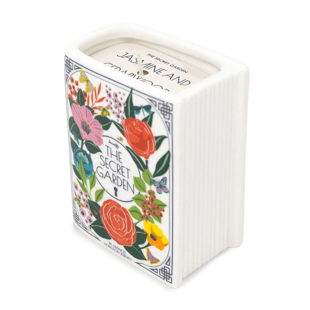 The Secret Garden Book Shaped Ceramic Candle - Image 2