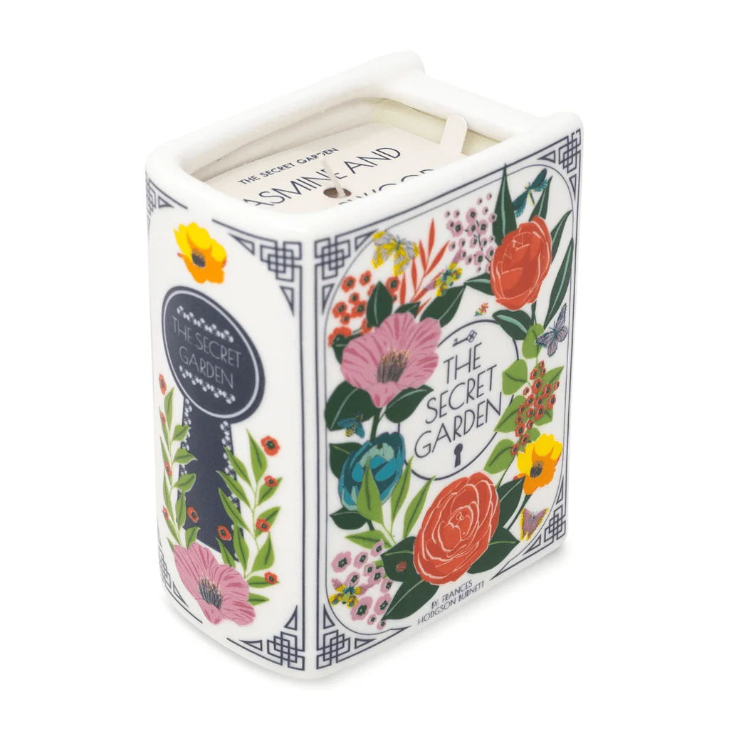 The Secret Garden Book Shaped Ceramic Candle - Image 3
