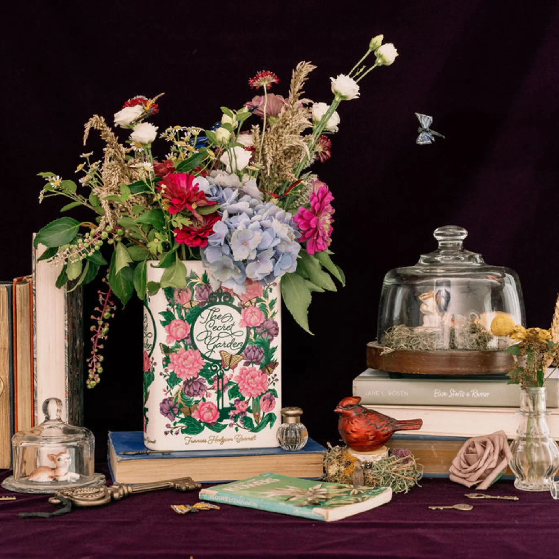 The Secret Garden Ceramic Book Vase – Large - Image 6