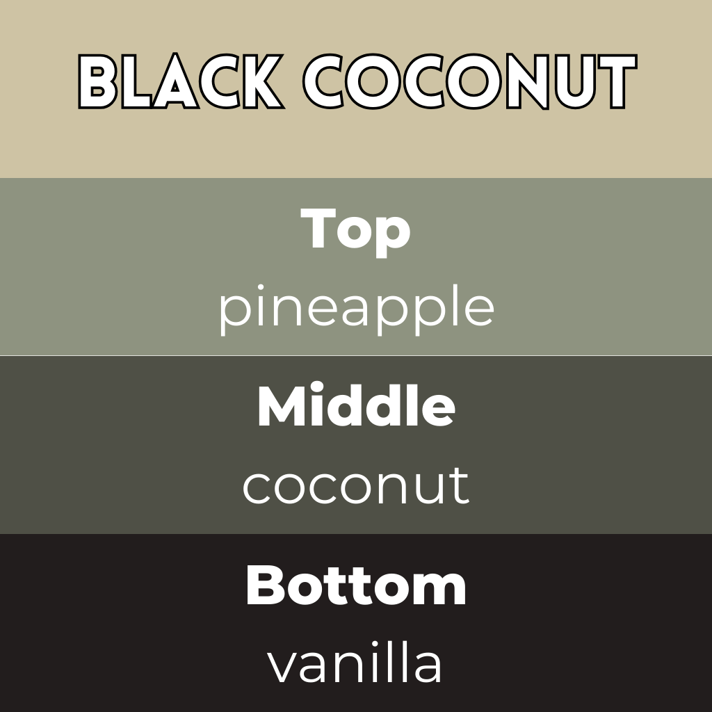 Black Coconut Segment Wax Melt - Image 2