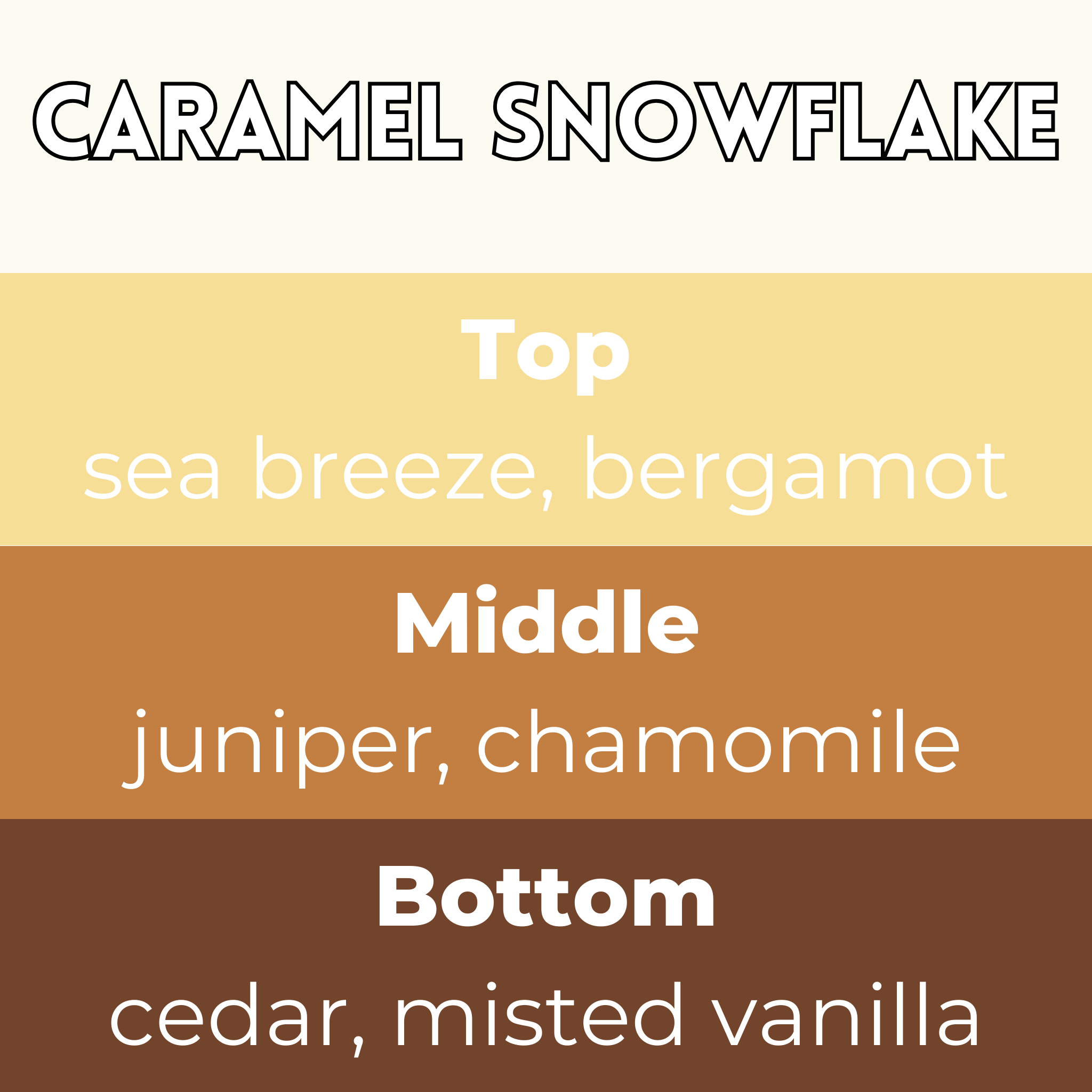 Caramel Snowflake Segment Wax Melt - Image 2