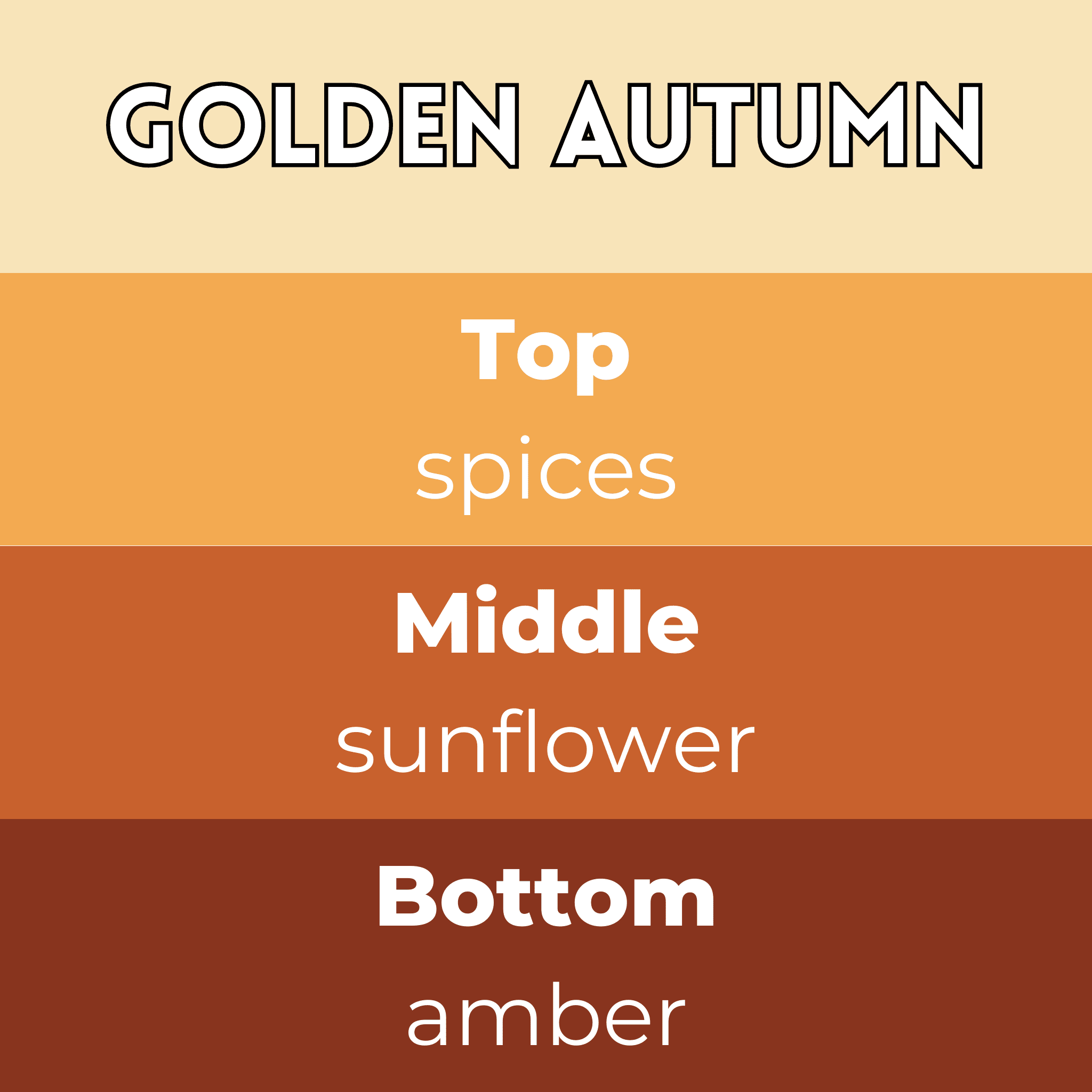 Golden Autumn Segment Wax Melt - Image 2