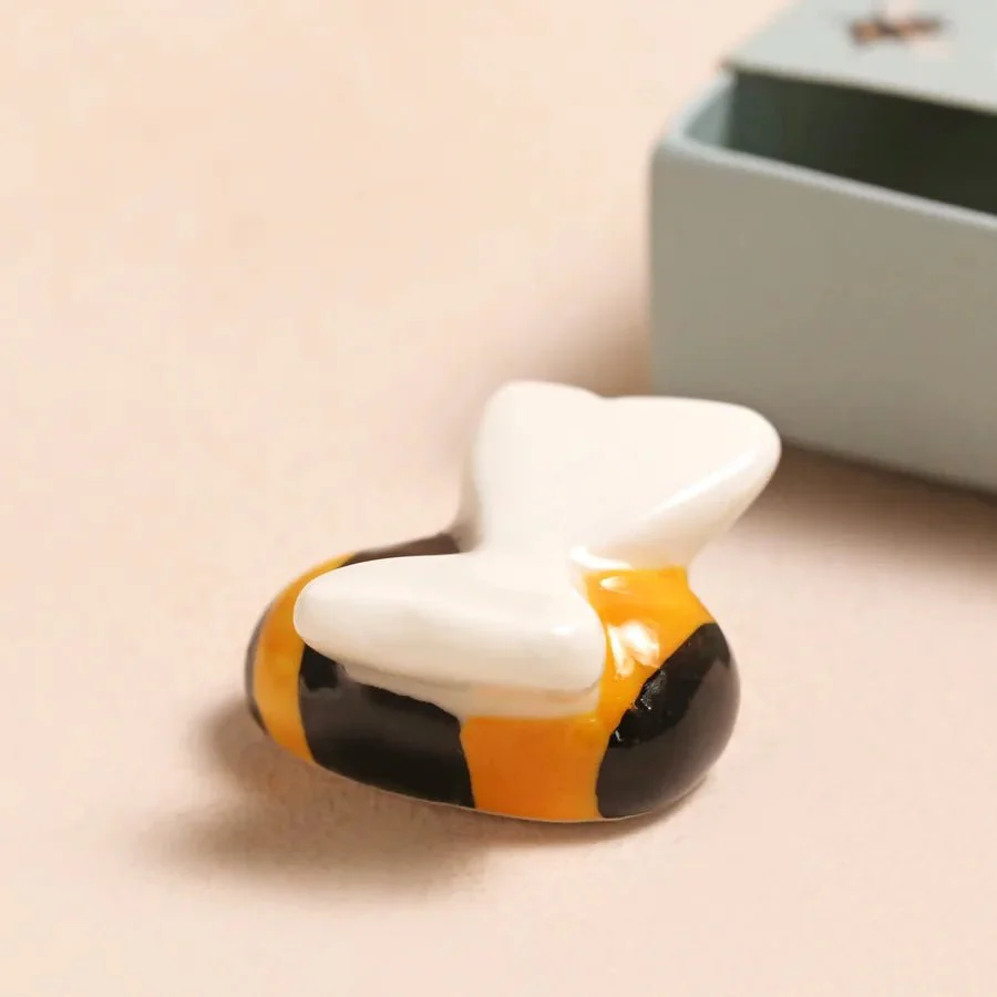 Lisa Angel Tiny Matchbox Ceramic Bee Token - Image 2