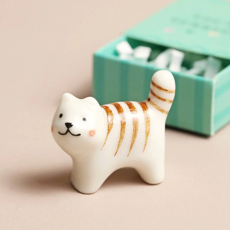 Lisa Angel Tiny Matchbox Ceramic Cat Token - Image 2