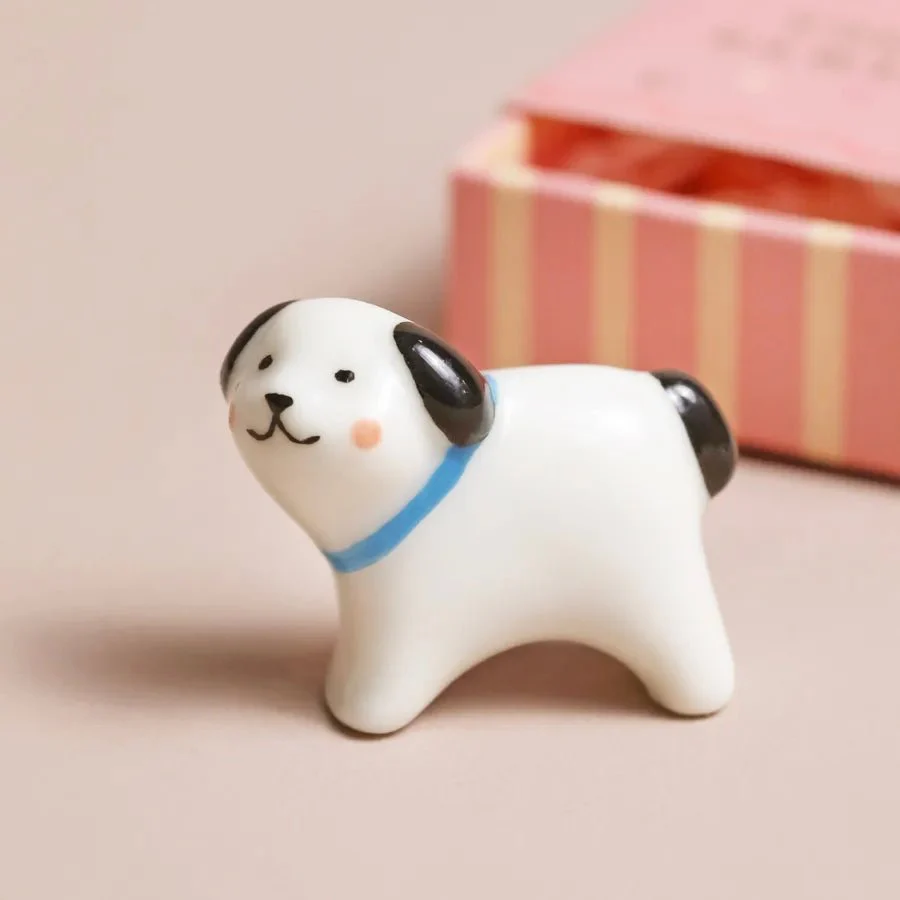 Lisa Angel Tiny Matchbox Ceramic Dog Token - Image 2
