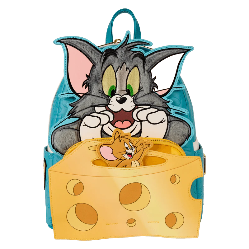 Loungefly Tom and Jerry Plush Pop-Up Mini Backpack - Image 4