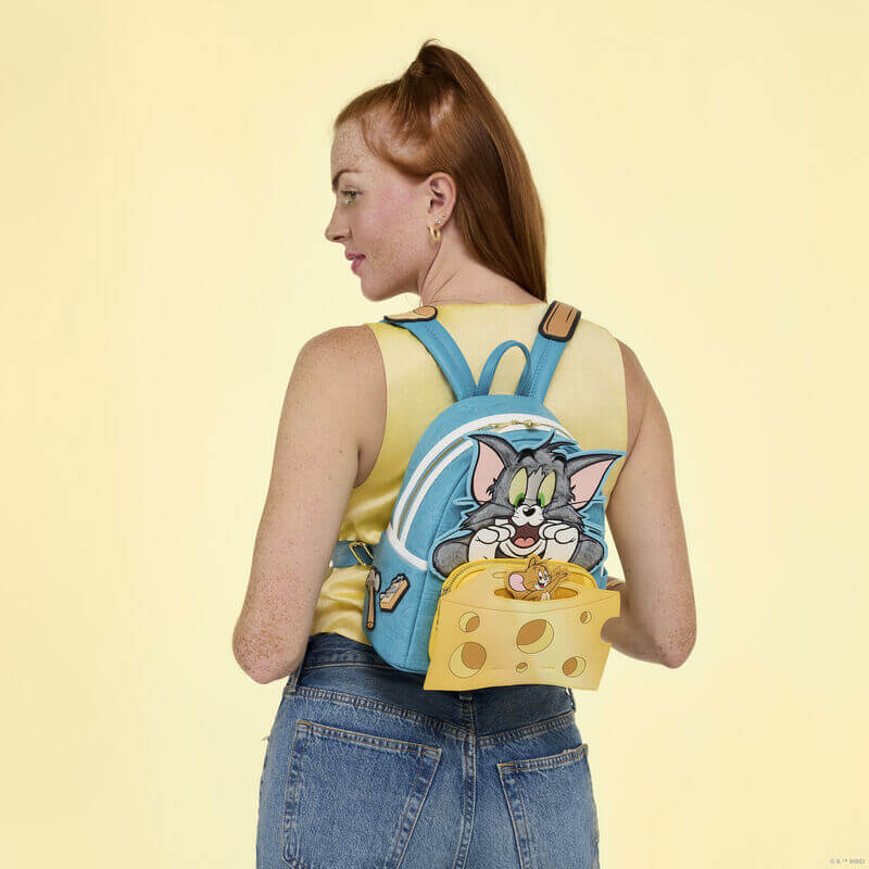 Loungefly Tom and Jerry Plush Pop-Up Mini Backpack - Image 7