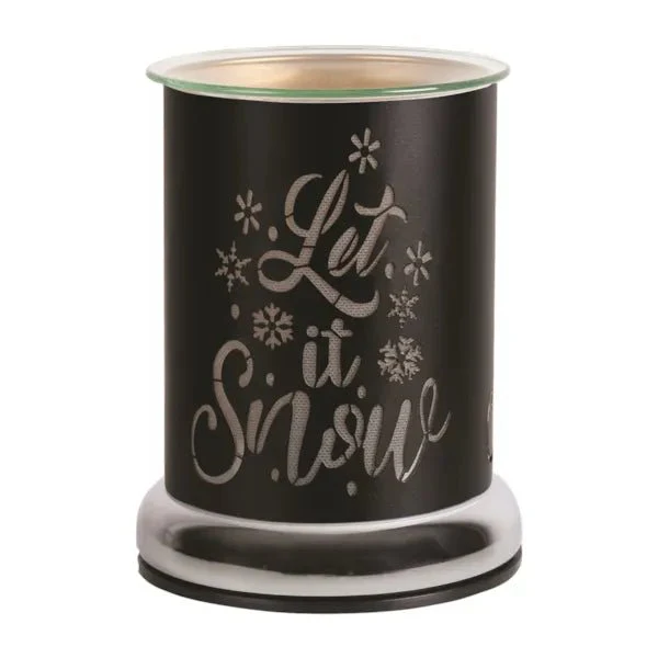 Touch Electric Wax Melt Burner – Black Let It Snow 17cm - Image 2