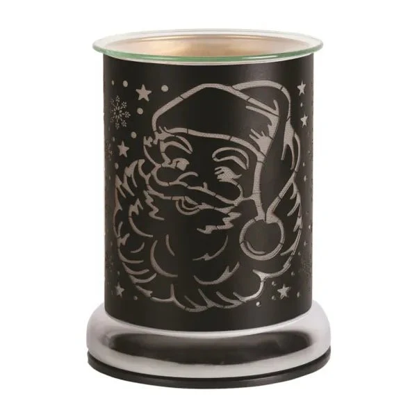 Touch Electric Wax Melt Burner – Black Santa Silhouette 17cm - Image 2
