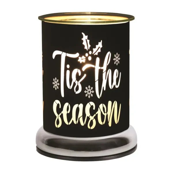 Touch Electric Wax Melt Burner – Black ’Tis the Season 17cm