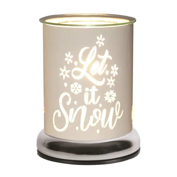 Touch Electric Wax Melt Burner β White Let It Snow 17cm