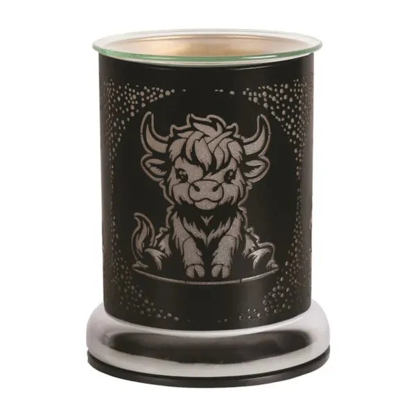 Highland Cow Black Touch Wax Melt Burner - Image 2