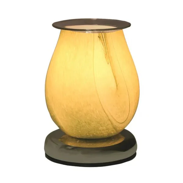 Touch Electric Wax Warmer - Green Swirl Oval - Image 2