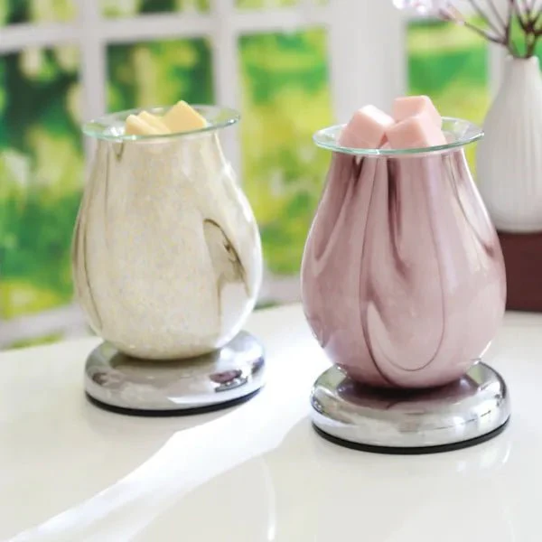 Natural Swirl Oval Touch Wax Melt Burner - Image 3