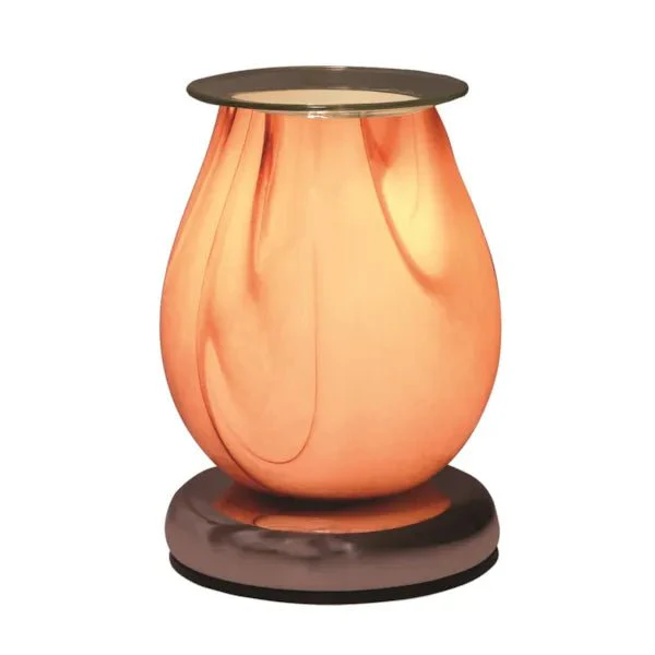 Purple Swirl Oval Touch Wax Melt Burner - Image 2