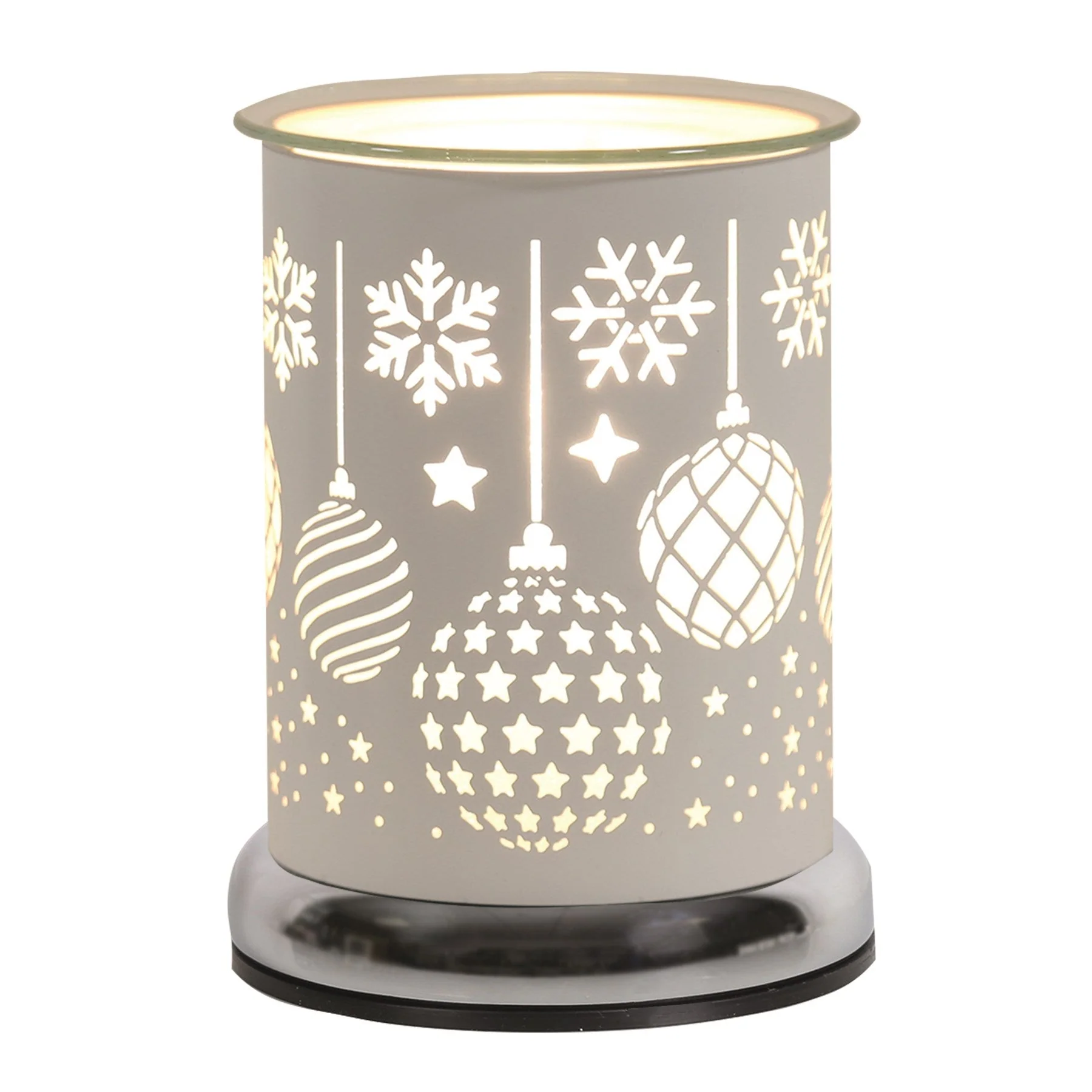 Touch Electric Wax Warmer - White Silhouette Baubles