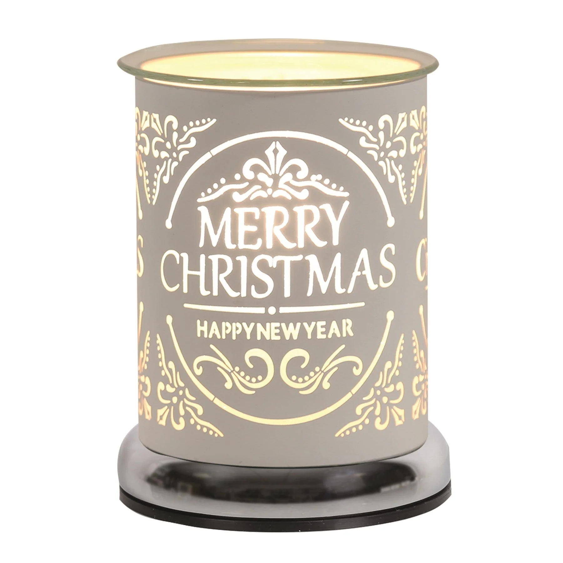 Touch Electric Wax Warmer - White Silhouette Merry Christmas