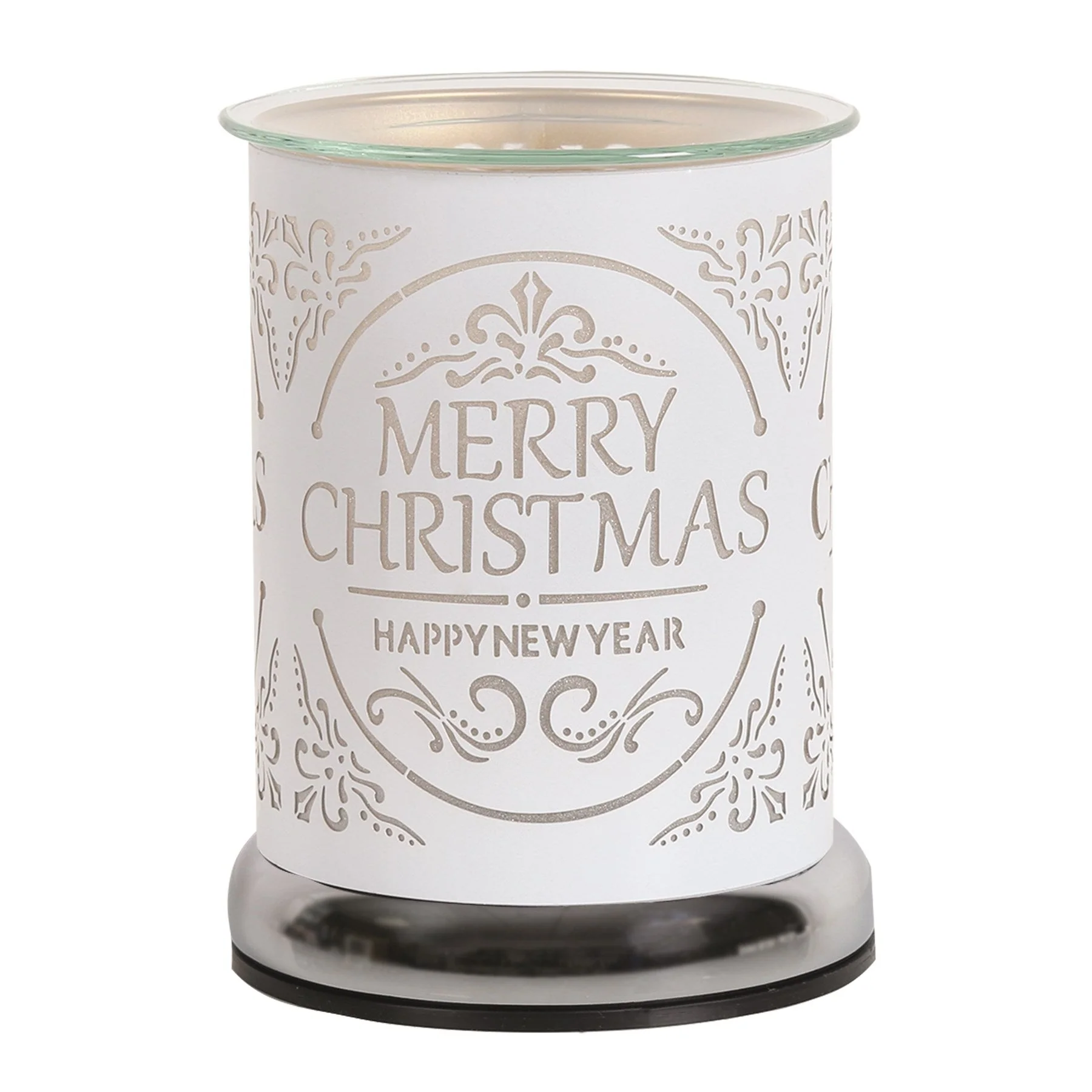 Touch Electric Wax Warmer - White Silhouette Merry Christmas - Image 2
