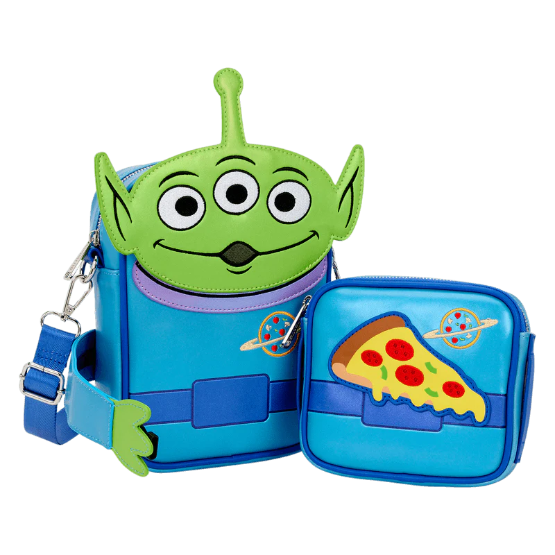 Loungefly Toy Story 30th Anniversary Aliens Crossbuddies Cosplay Crossbody Bag with Coin Bag - Image 3