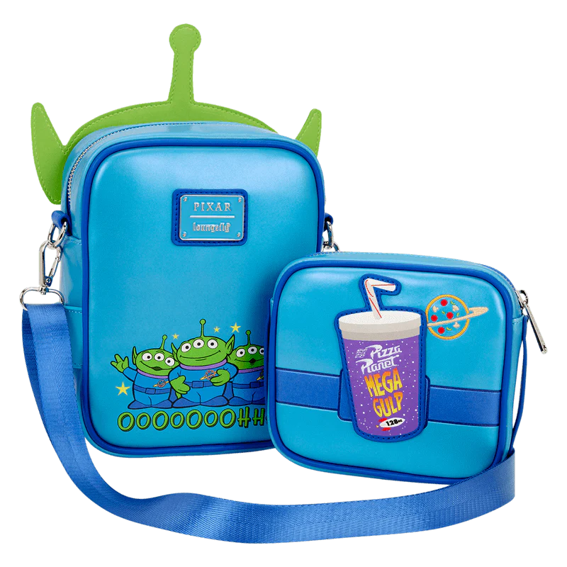 Loungefly Toy Story 30th Anniversary Aliens Crossbuddies Cosplay Crossbody Bag with Coin Bag - Image 4