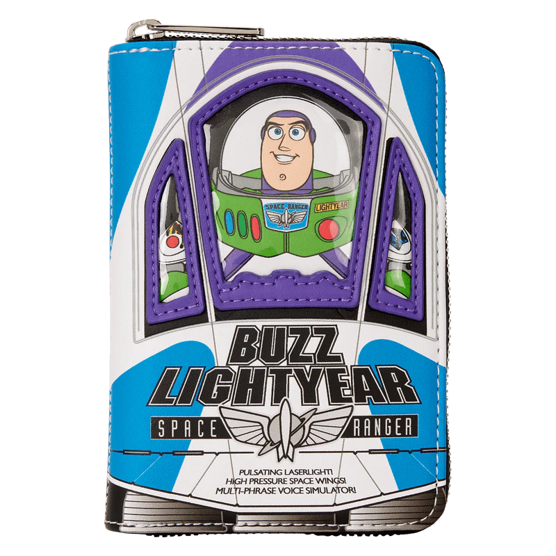 Loungefly Toy Story 30th Anniversary Buzz Lightyear Glow Zip Around Wallet