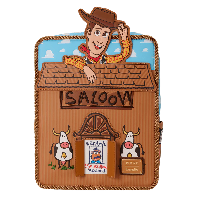 Loungefly Toy Story 30th Anniversary Woody Saloon Mini Backpack - Image 4