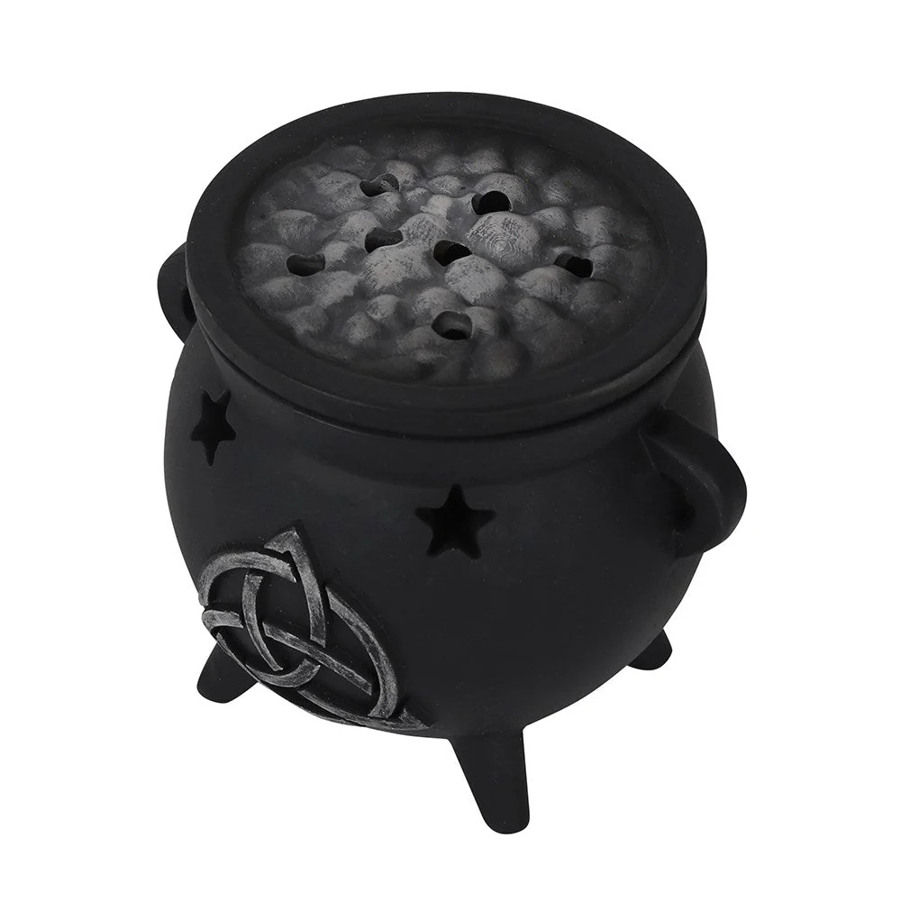 Cauldron Incense Cone Burner Triquetra - Image 2