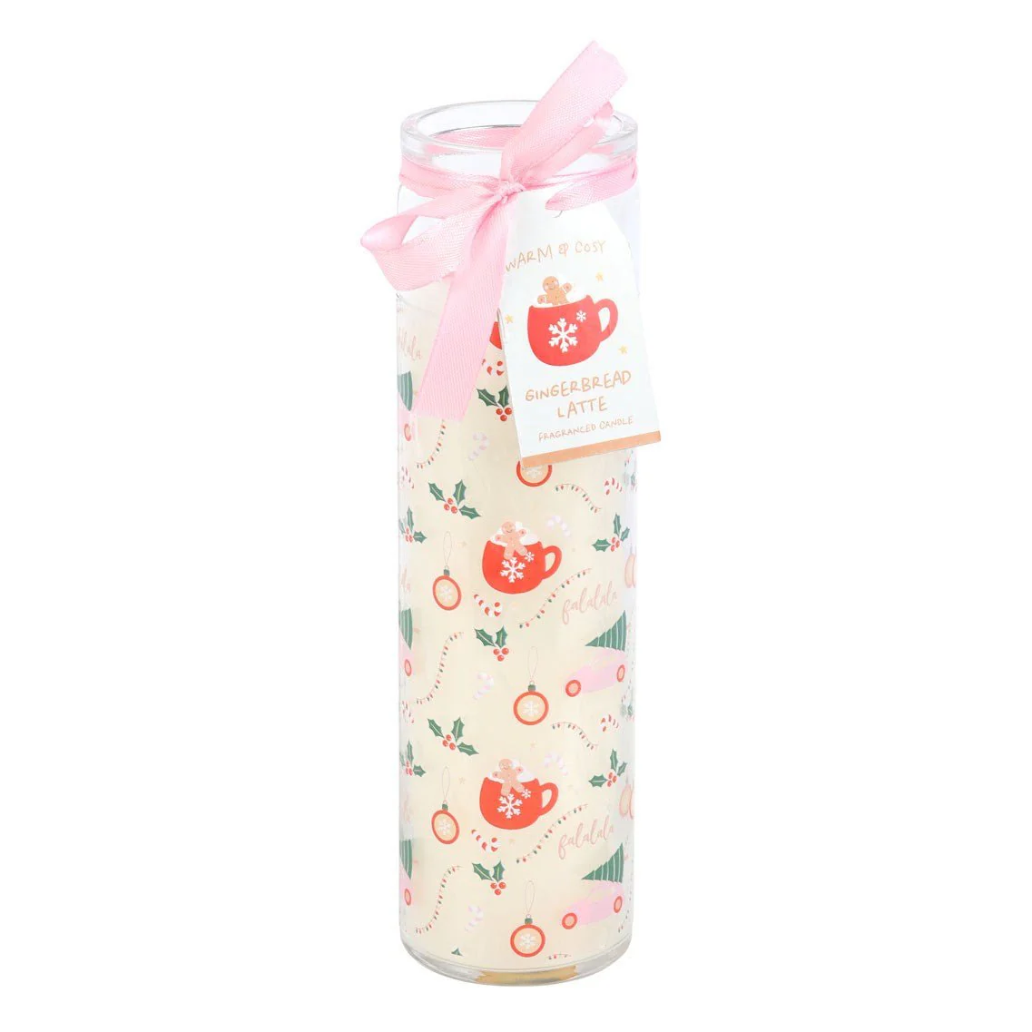 Tube Candle - Sugarplum Fun Christmas Print
