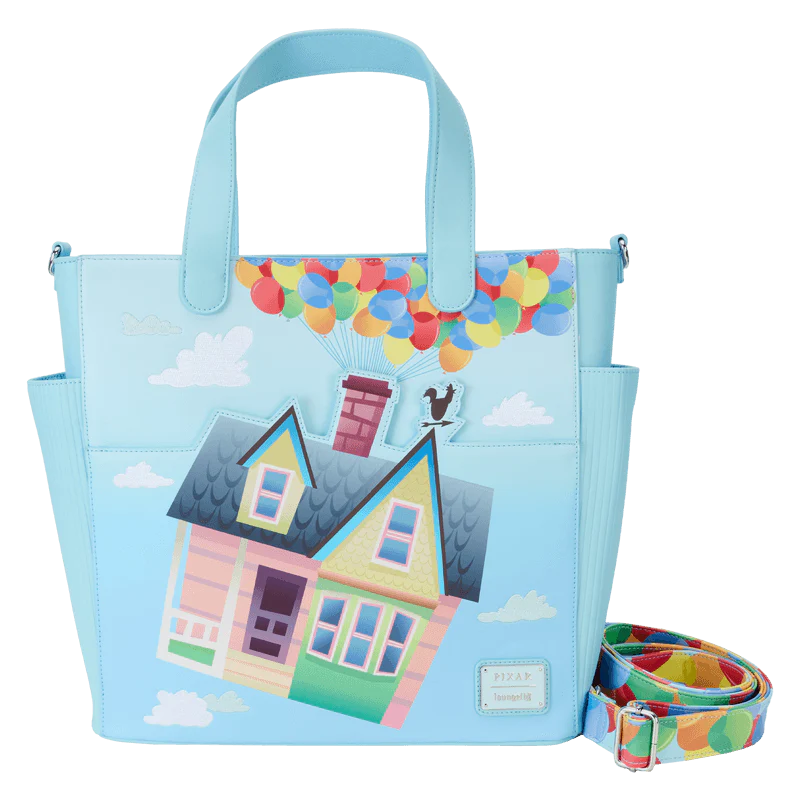 Loungefly Up Balloon House Convertible Backpack & Tote Crossbody Bag