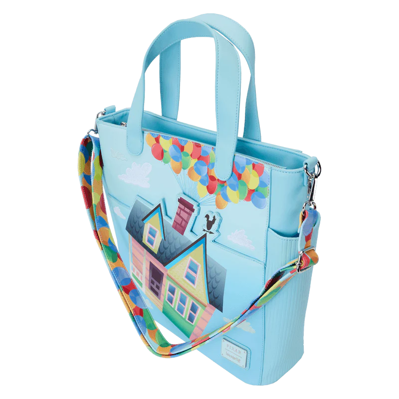 Loungefly Up Balloon House Convertible Backpack & Tote Crossbody Bag - Image 3